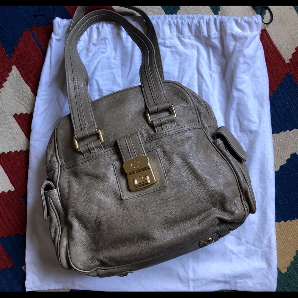 Marc By Marc Jacobs Taupe Leather Bag